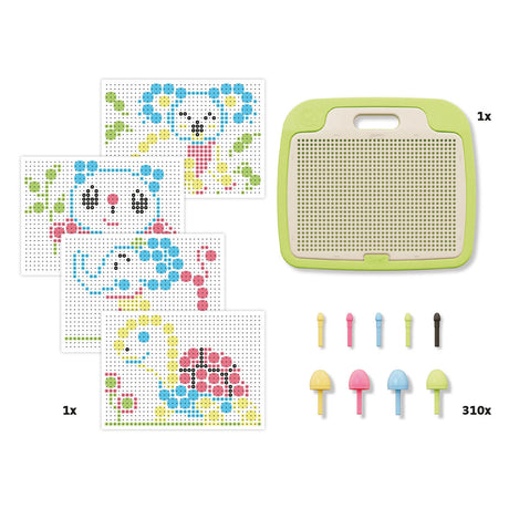 Quercetti Play Eco+ Fantacolor Einlegemosaik (310-teilig)