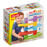Quercetti-Rennstrecke mit Flip-Cars, 7 Teile.