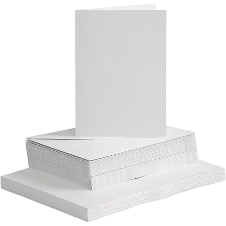 Kreativunternehmen https: www.cchobby.nl Cards-and-envelopes-size-card-10-5x15-cm-size-envelope-11-5x16-5-cm-120-240-wit-50-set-1-box