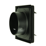 Renson 1068947 - inbouw dampkaprooster 633 inox zwart (dia 150) | 2 stuks