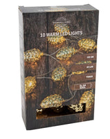 Svenska Living LED-Beleuchtungskabel Tannenzapfen gold