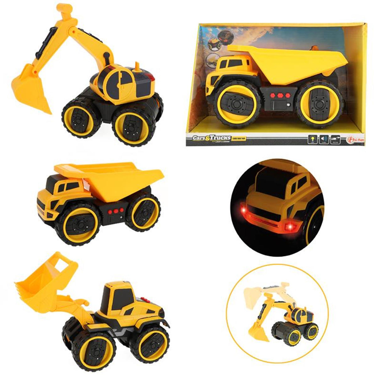 Toi-toys Toi Toys Baufahrzeug 22cm Reibung