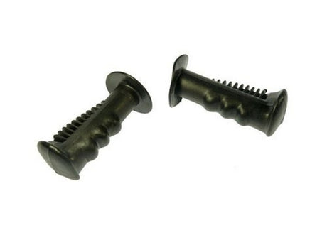 Weißer Etikettenflügelgriff Set 110 mm schwarz