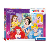 Clementoni Puzzle Disney Prinzessin, 180 Teile.