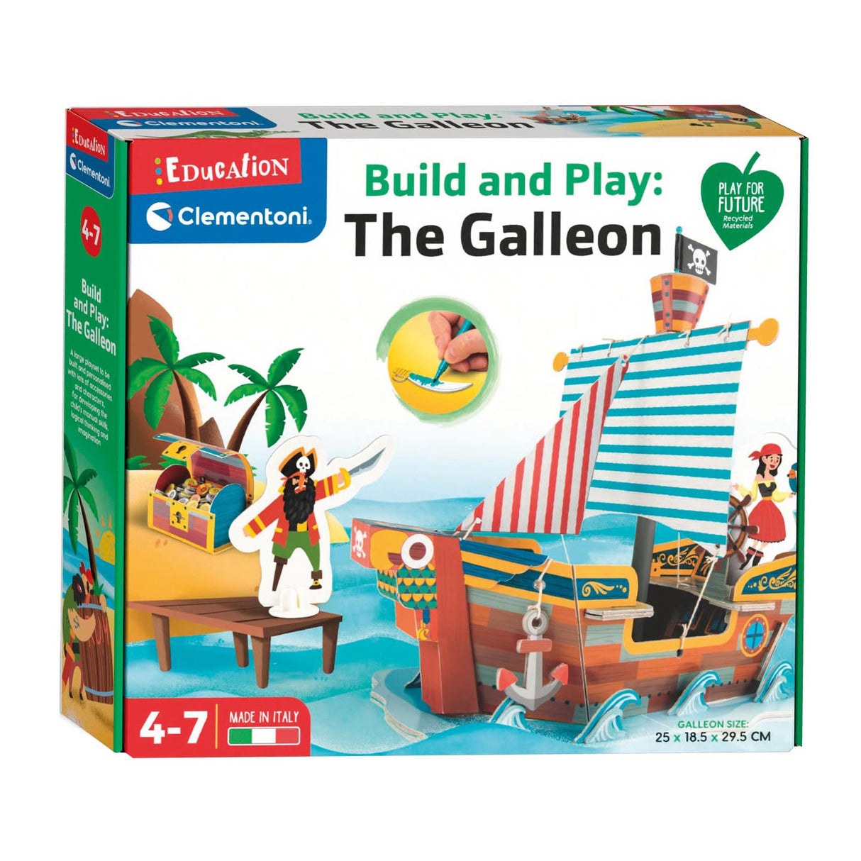 Clementoni Education Construction Play Piratboat