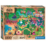Clementoni World Map Puzzle Alice im Wunderland, 1000st.