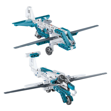 Clementoni Wissenschaftsspielmechanik – Flugzeuge und Hubschrauber – Konstruktionsspielzeug – ab 8 Jahren