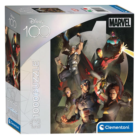 Clementoni Puzzle Disney 100 Jahre – Marvel Avengers 1000 Teile.