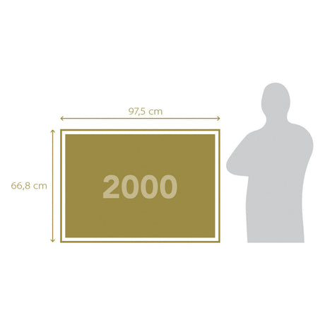 Clementoni Puzzle klassische Einhörner, 2000 Teile.