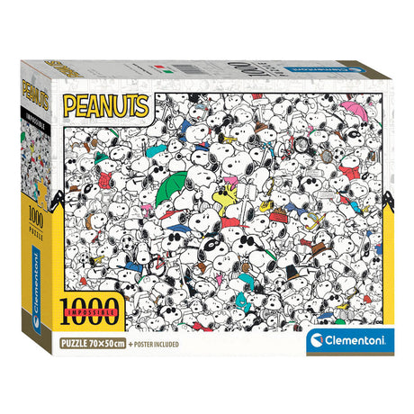 Clementoni - Puzzle - 1000 Teile - Impossible Peanuts - Puzzle für Erwachsene