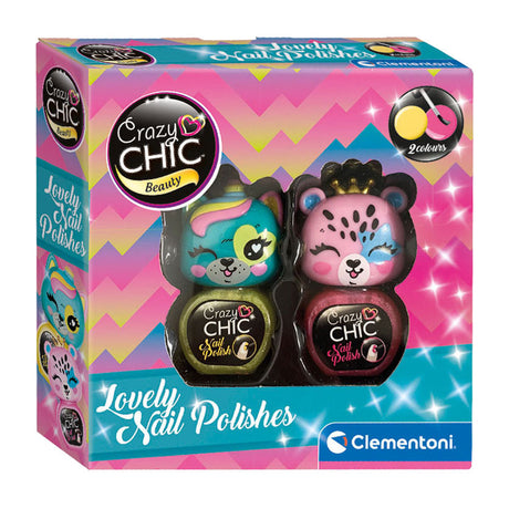 Clementoni Crazy Chic Nagellack gelb Pink, 2st.