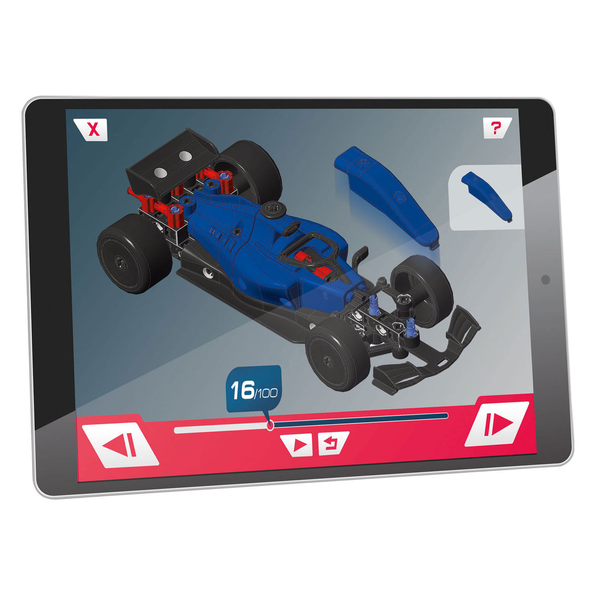 Clementoni Science und Spel - Mechaniker -Rennwagen oder Go Kart 2in1 Gebäude -Set