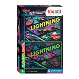 Clementoni Puzzle -Puzzle Superfarbe Glühen - Autos, 104st.