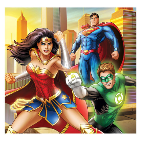 Clementoni Jigsaw Puzzle Super Color Square DC Comics Justice League, 3x48st.
