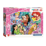 Clementoni Jigsaw Puzzle Super Color Disney Prinzessin II, 60st.