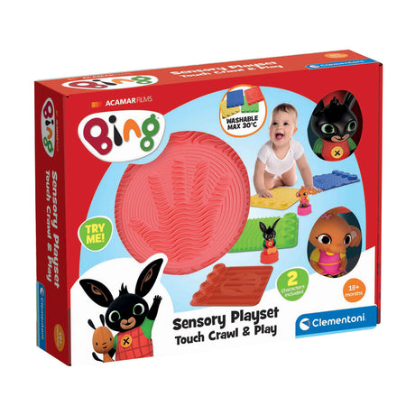 Clementoni Baby – sensorische Spielmatte mit Spielfiguren, 6-teilig.
