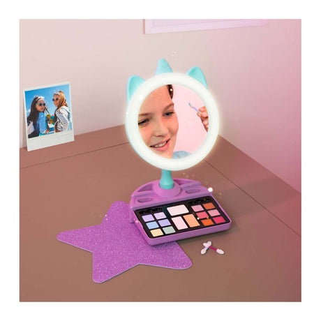 Clementoni Crazy Chic – Lichtspiegel – Schminkspiegel für Kinder – Aufbewahrung von Make-up – ab 6 Jahren