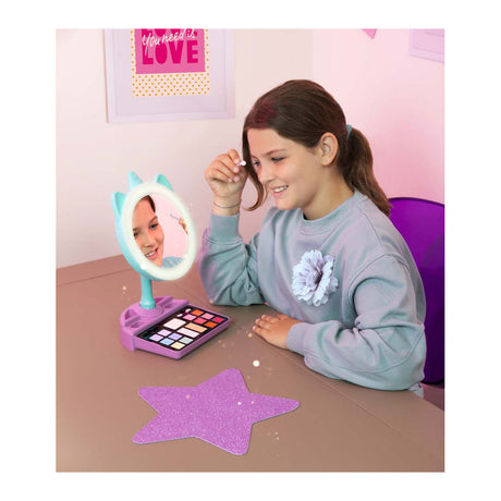Clementoni Crazy Chic – Lichtspiegel – Schminkspiegel für Kinder – Aufbewahrung von Make-up – ab 6 Jahren