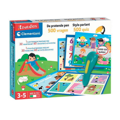 Clementoni Education – sprechender Stift, 500-Quiz