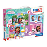 Clementoni Gabbys Puppenhaus Edukit 4in1 Puzzles und Spiele