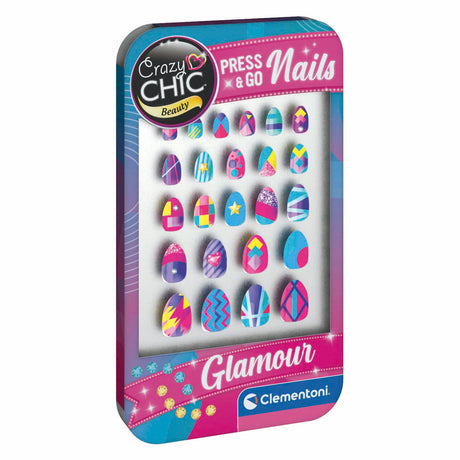 Clementoni Crazy Chic Press Go Nails – Glamour