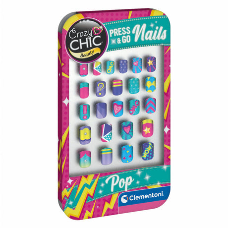 Clementoni Crazy Chic Press Go Nails – Pop