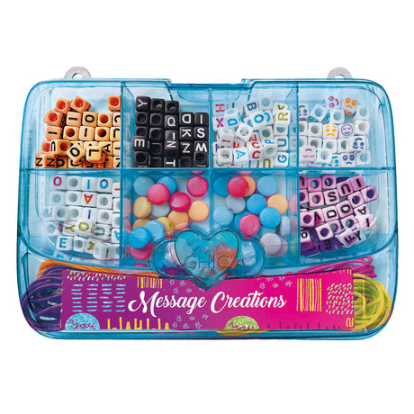 Clementoni Crazy Chic Perlenset zur Schmuckherstellung in blauer Aufbewahrungsbox