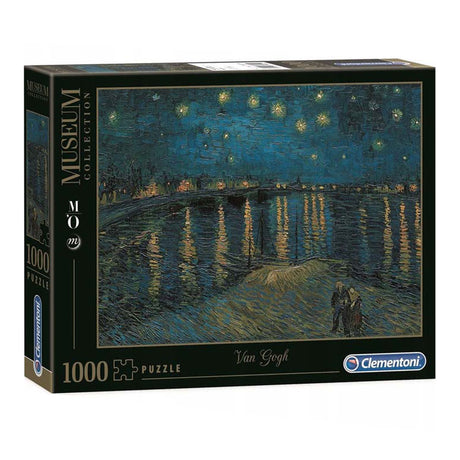 Clementoni Puzzle Kunstwerke Sternennacht über der Rhône, 1000 Teile.