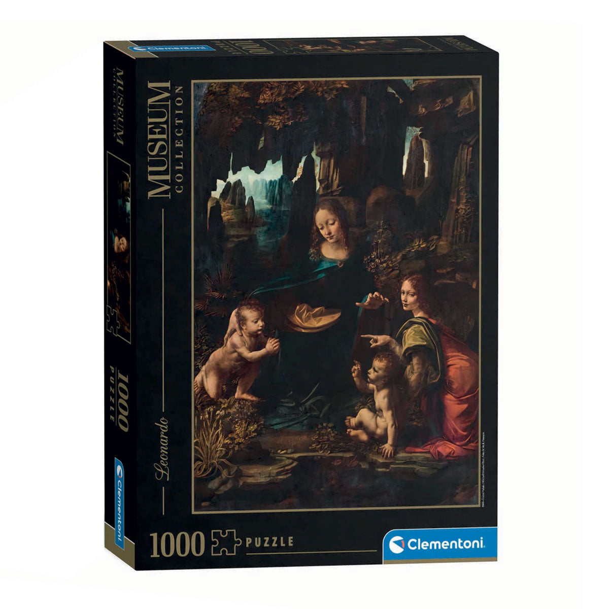 Clementoni Puzzle Kunstwerke Madonna in der Höhle, 1000 Teile.