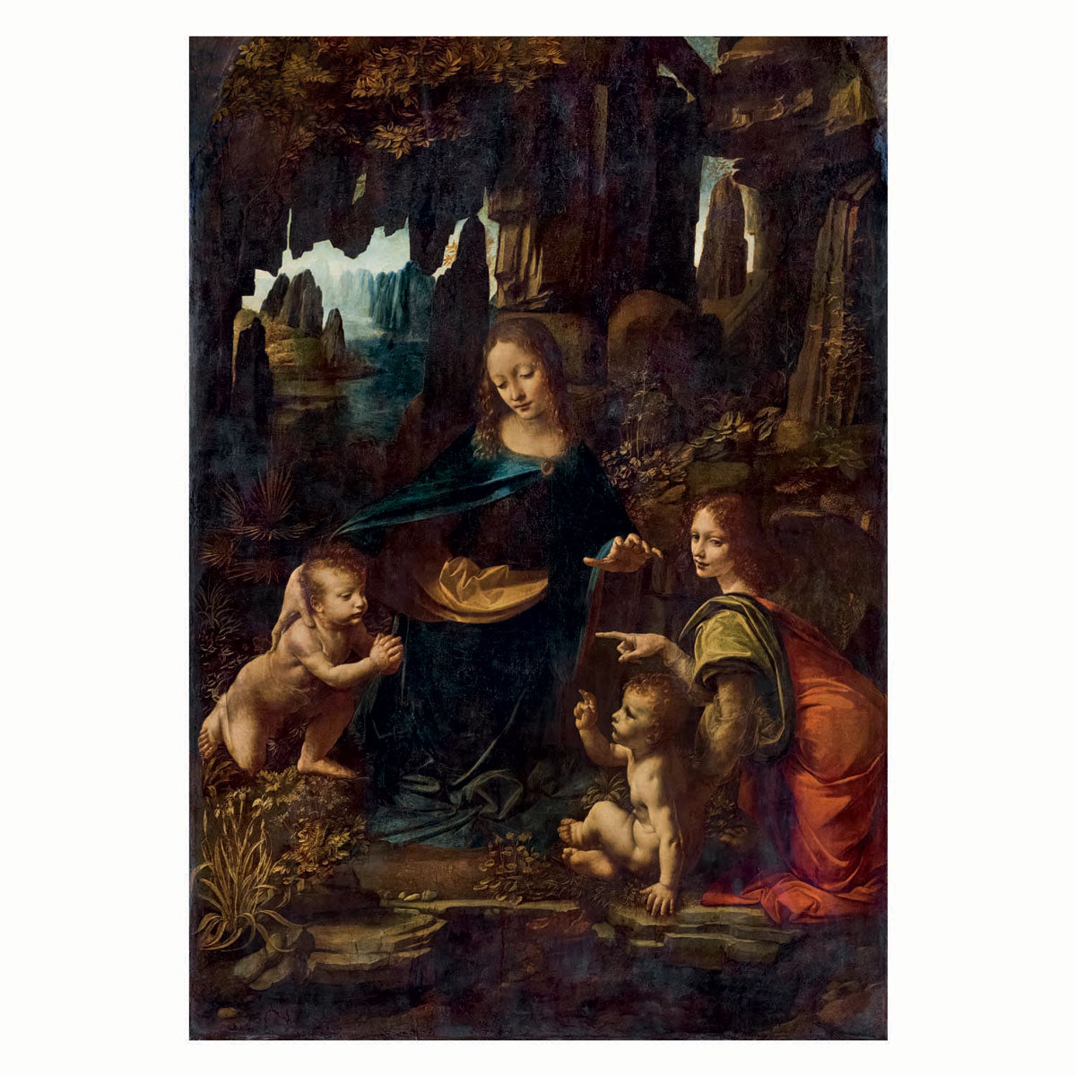 Clementoni Puzzle Kunstwerke Madonna in der Höhle, 1000 Teile.