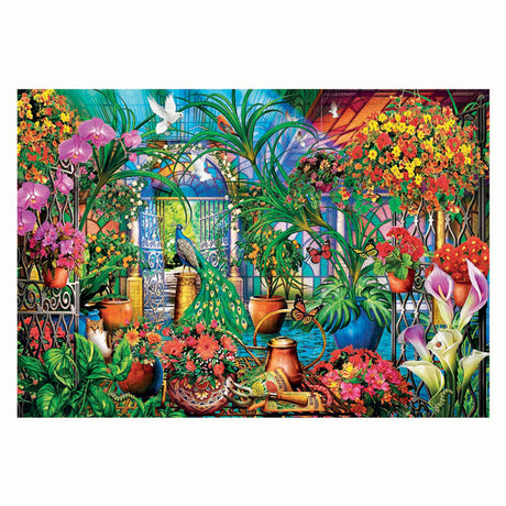 Clementoni Puzzle Kunstwerke Die Gewächshauswärter, 500 Teile.