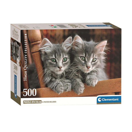 Clementoni Puzzle Kätzchen, 500 Teile.