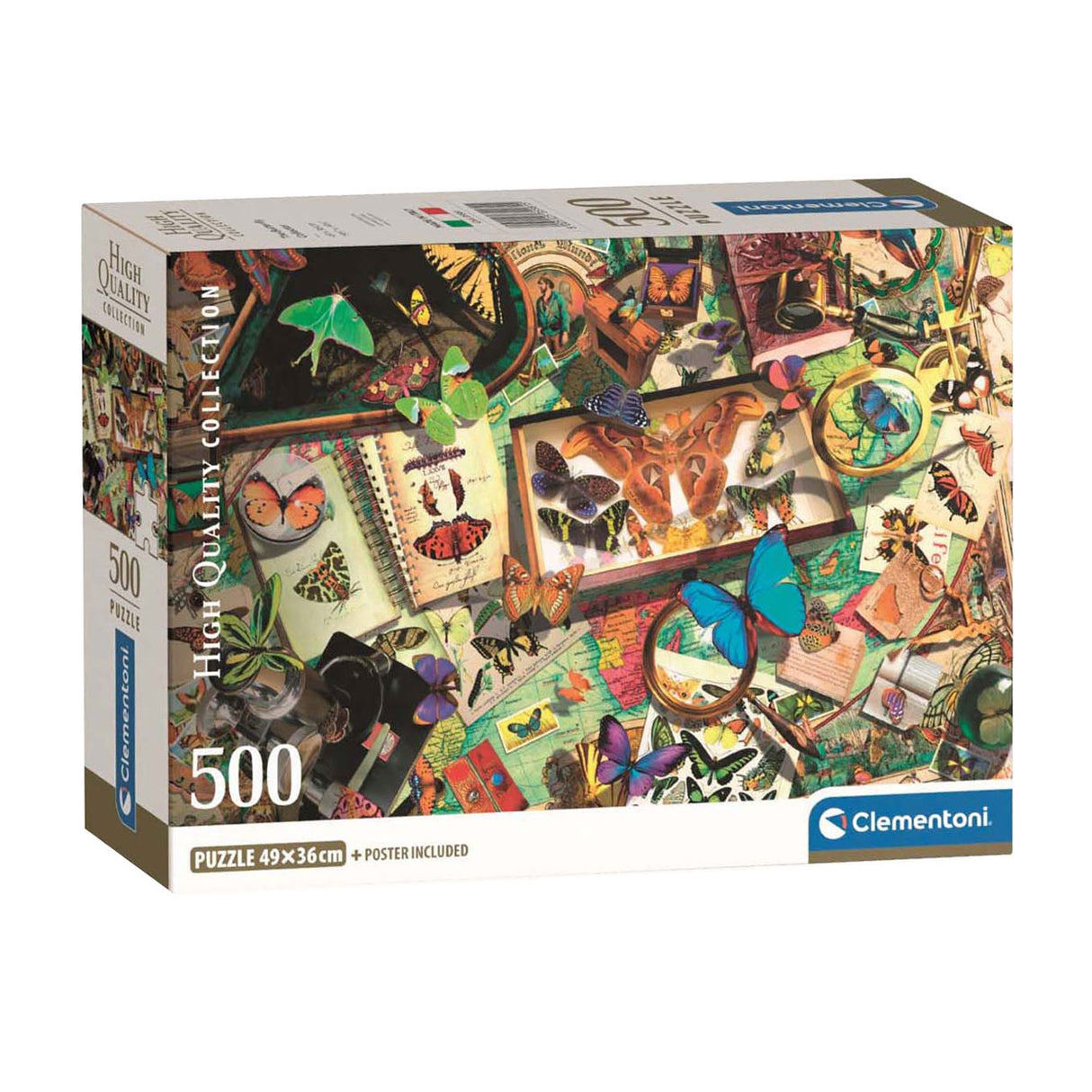 Clementoni-Puzzle Der Schmetterlingssammler, 500 Teile.