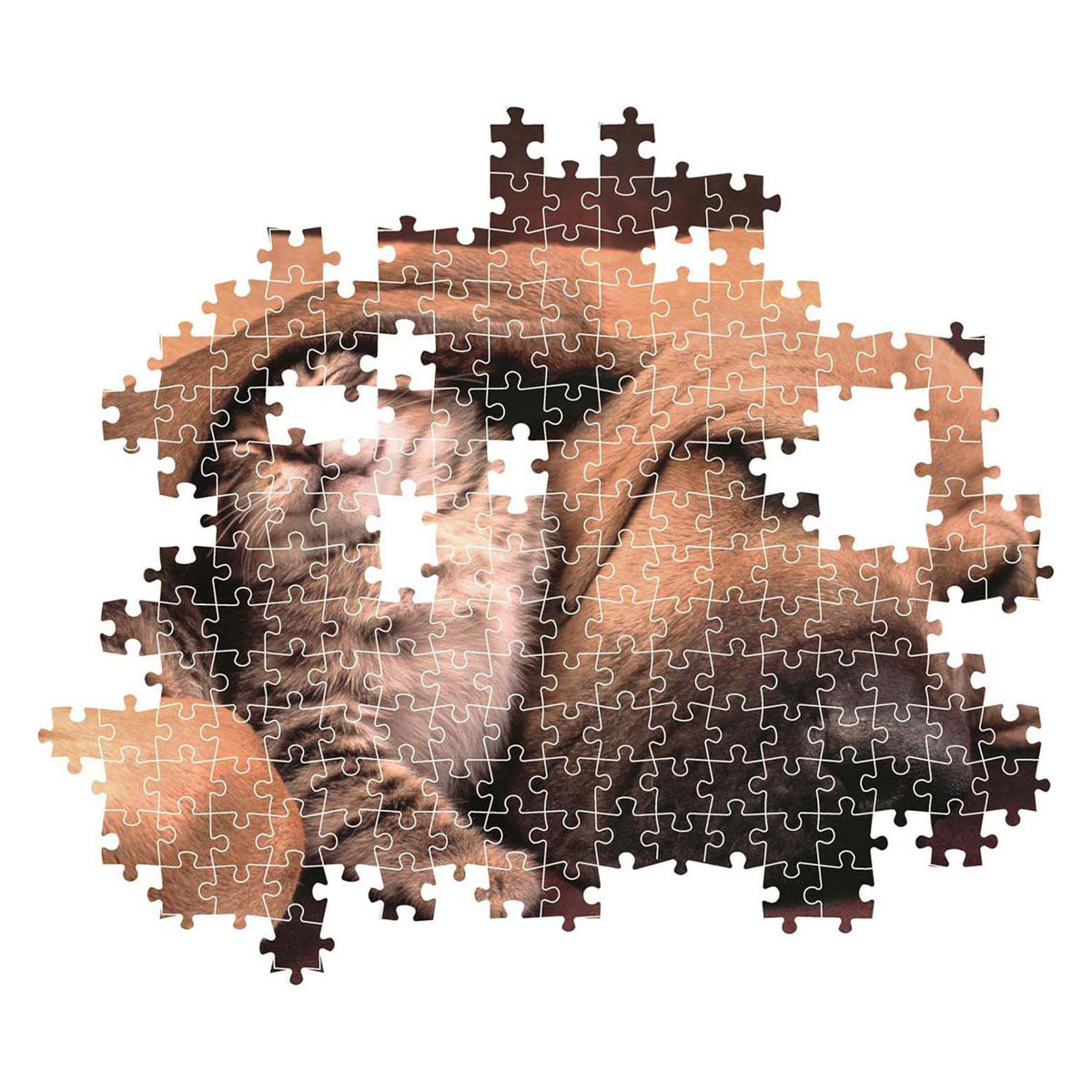 Clementoni Puzzle Hund und Katze, 500 Teile.
