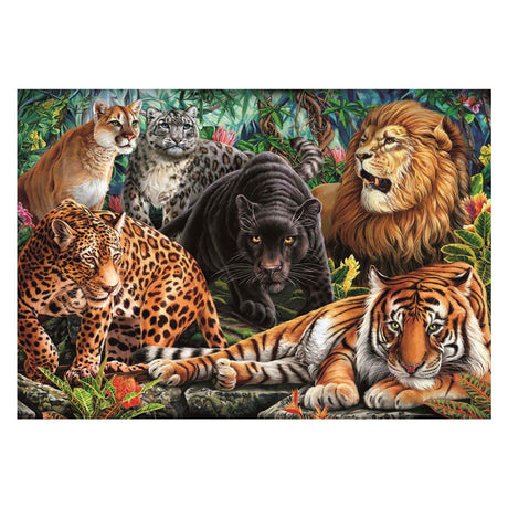Clementoni Puzzle Wildkatzen, 500 Teile.