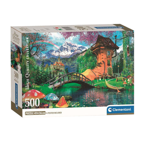 Clementoni-Puzzle Das alte Schuhhaus, 500 Teile.