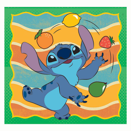 Clementoni-Puzzle mit Quadratstich, 3x48 Teile.
