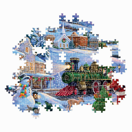 Clementoni Puzzle Weihnachtszug - 500 Teile.