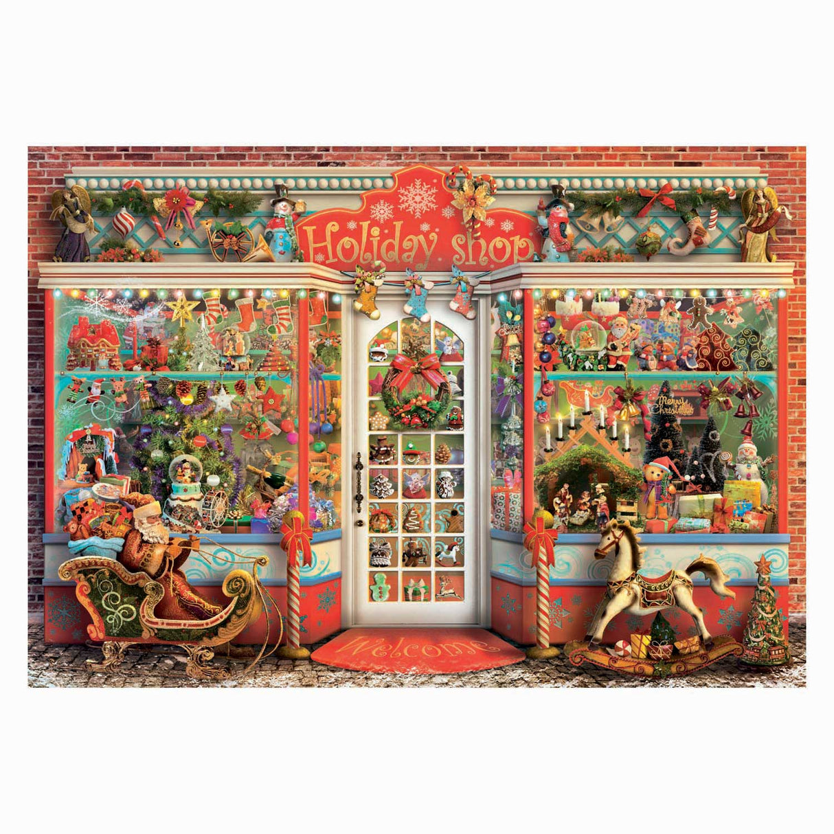 Clementoni Puzzle Weihnachtsgeschäft - 1000 Teile.