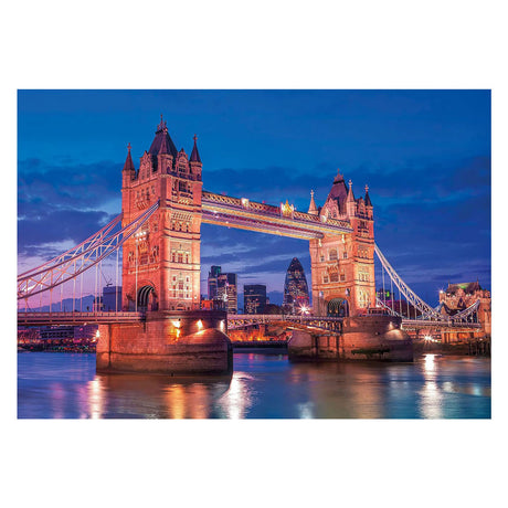 Clementoni Puzzle Tower Bridge bei Nacht – 1000 Teile.
