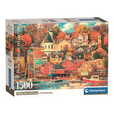 Clementoni-Puzzle „Gute Zeiten Hafen“ – 1500 Teile.