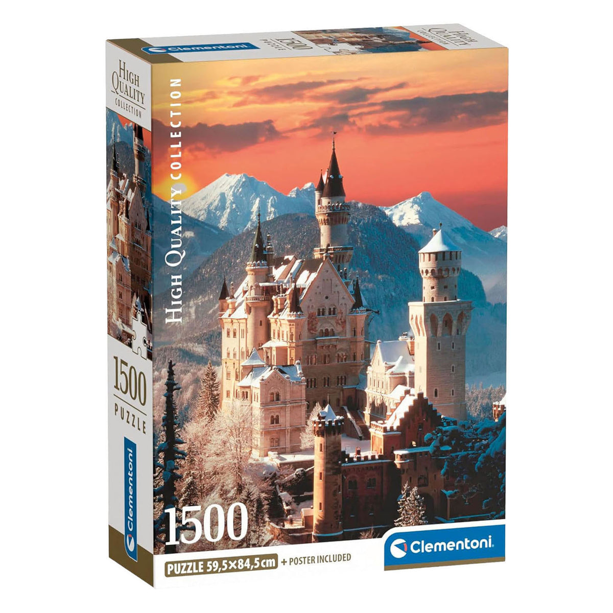 Clementoni - Puzzle - 1500 Teile - Schloss Neuschwanstein - Puzzle für Erwachsene