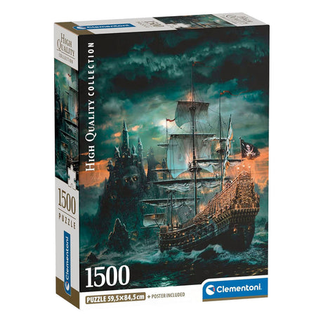 Clementoni-Puzzle „Das Piratenschiff“ – 1500 Teile.