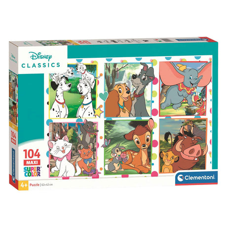 Clementoni Kinderpuzzle Disney Classic – Puzzle 104 Maxiteile – Puzzle für Ihr Kind – Lernspielzeug – Puzzles für Kinder ab 4 Jahren