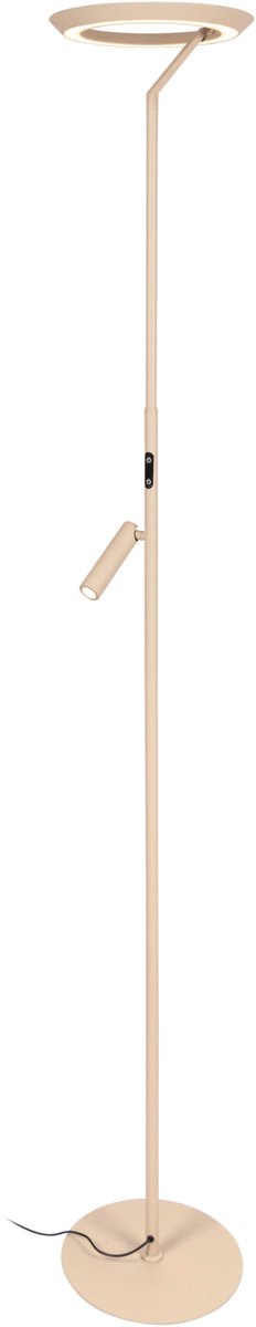 Lucide celeste - vloerlamp - ø 28 cm - led dimbaar - 2700k - taupe - essential