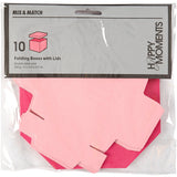 Creativ Company Faltschachtel, Größe 5,5x5,5 cm, 250 g, rosa, 10 Stück 1 Karton