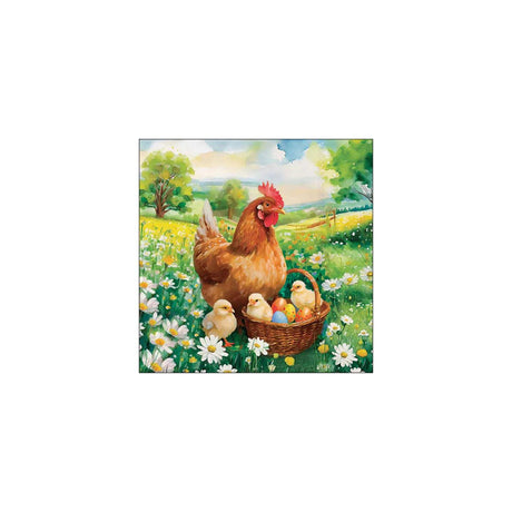 Ambiente Servietten 33cm Osterküken auf der Wiese