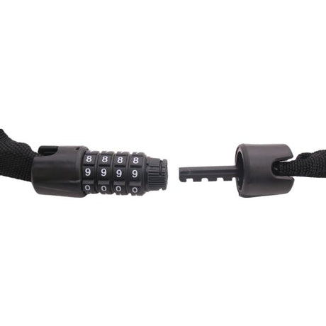 Kettenschloss mit Code Edge Web Racer 90 cm - schwarz
