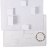 Creativ Company Weihnachtskalender, Größe 30x42 cm, weiß, 5 Stück 1 Box