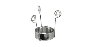 Pc. tealight cup hanging 6,5 cm silver 42 mm